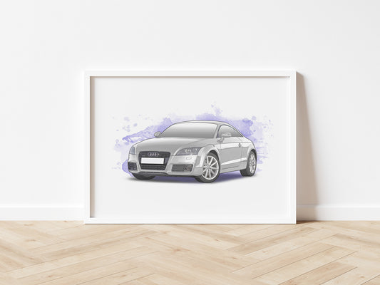 Personalised Audi TT MK2 Art Print