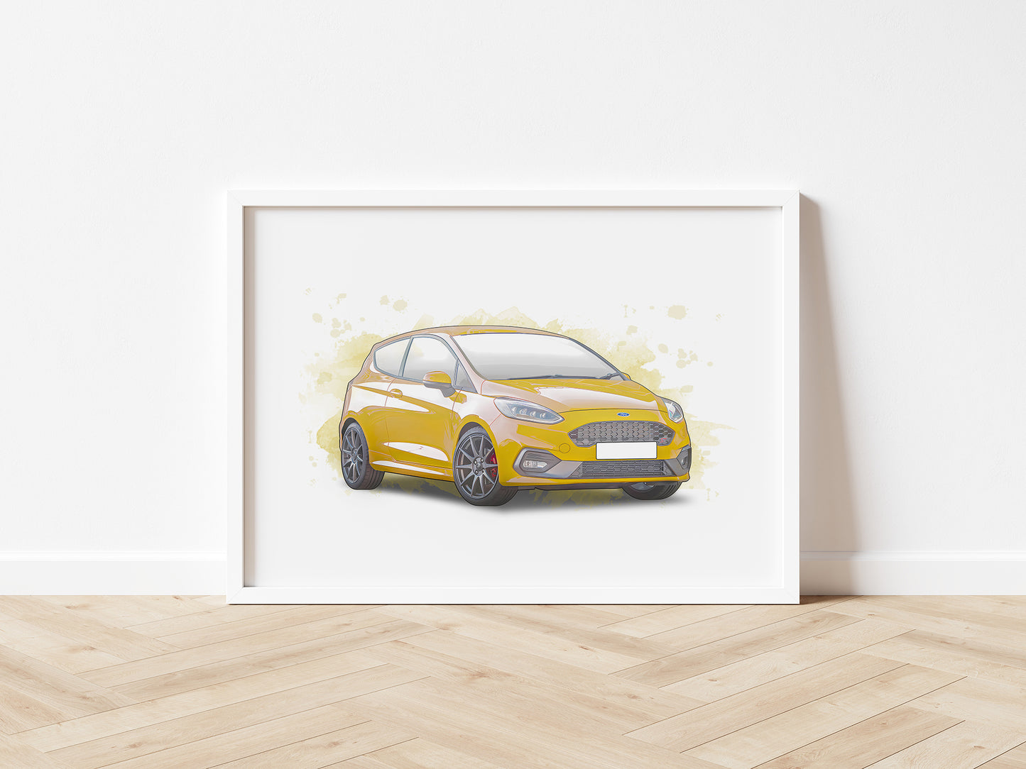 Personalised Ford Fiesta MK8 Art Print