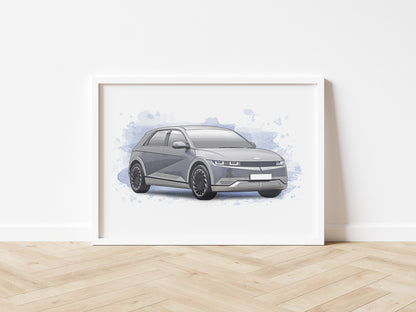 Personalised Hyundai Ioniq 5 Art Print