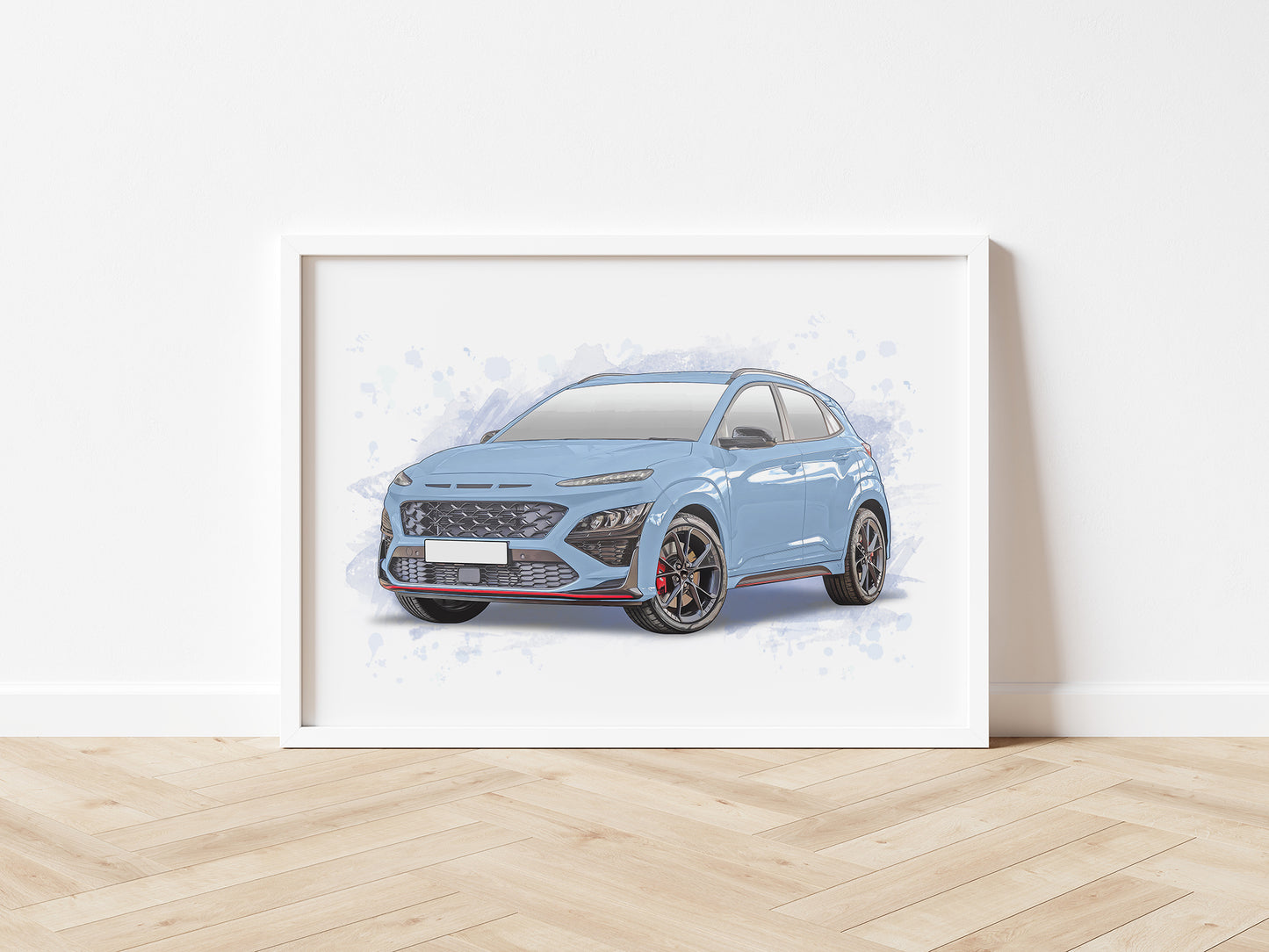 Personalised Hyundai Kona N Art Print