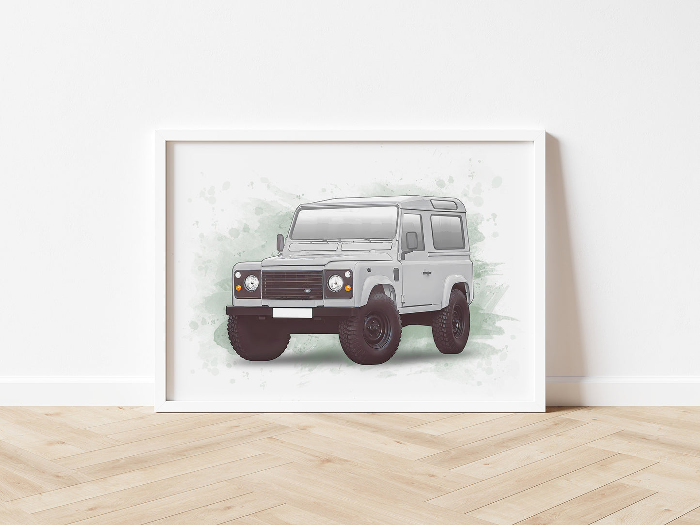 Personalised Land Rover Defender Art Print