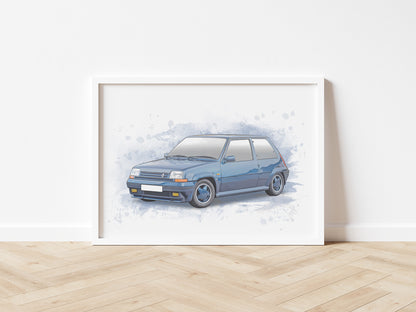 Personalised Renault GT5 Turbo Art Print