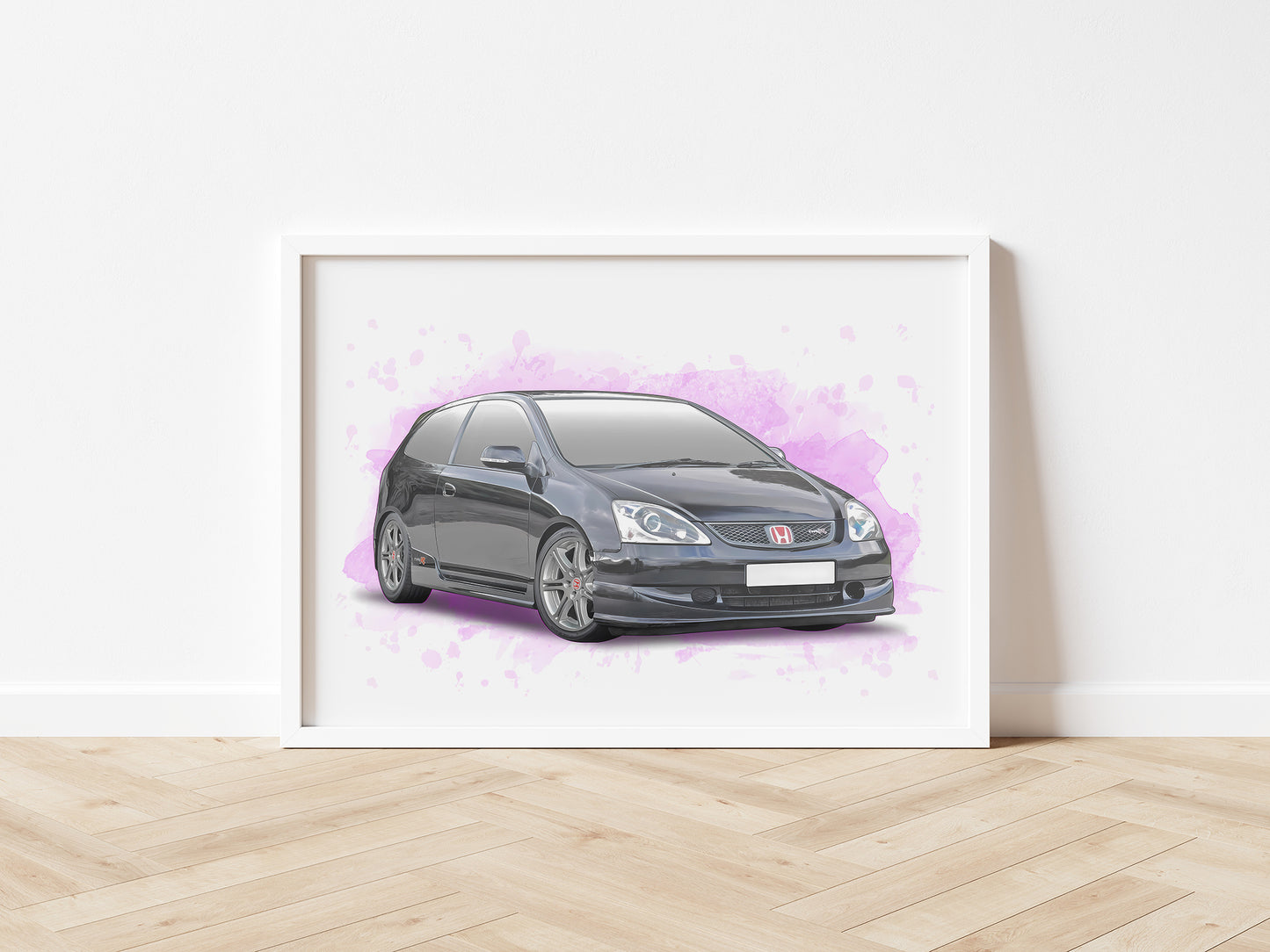 Personalised Honda Civic Type R EP3 Art Print