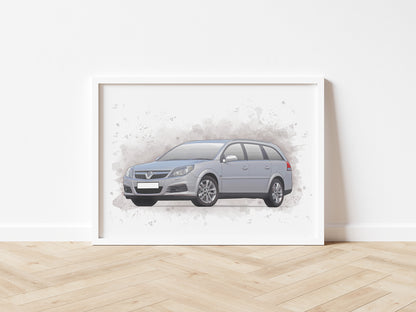 Personalised Vauxhall Vectra C Estate Art Print