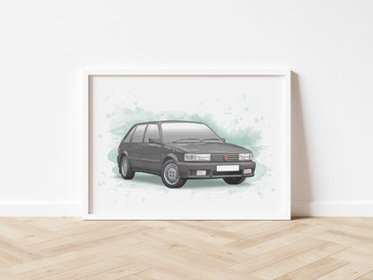 Personalised MG Maestro Turbo Art Print