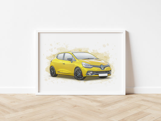 Personalised Renault Clio RS Art Print