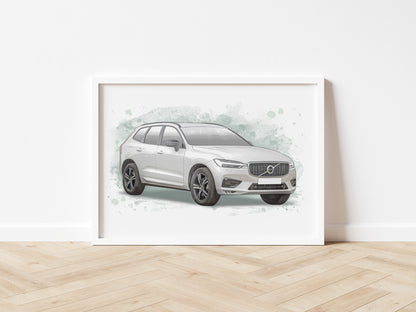 Personalised Volvo XC60 Art Print