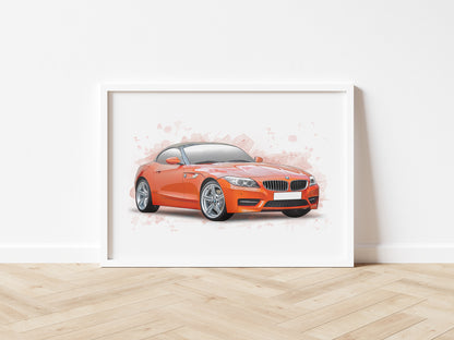 Personalised BMW Z4 Art Print