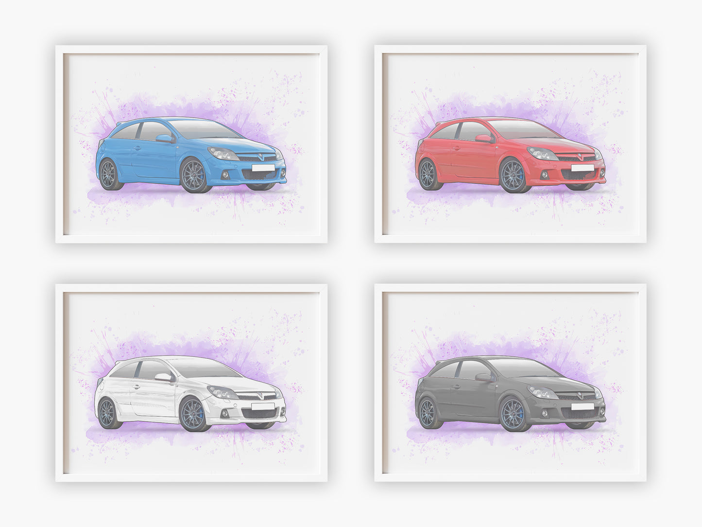 Personalised Vauxhall Astra H Art Print