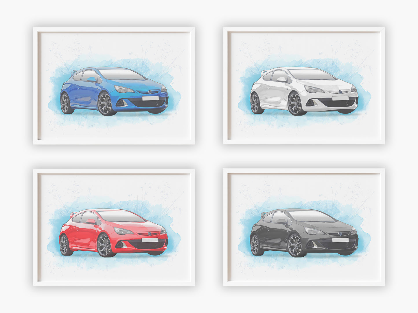 Personalised Vauxhall Astra J Art Print