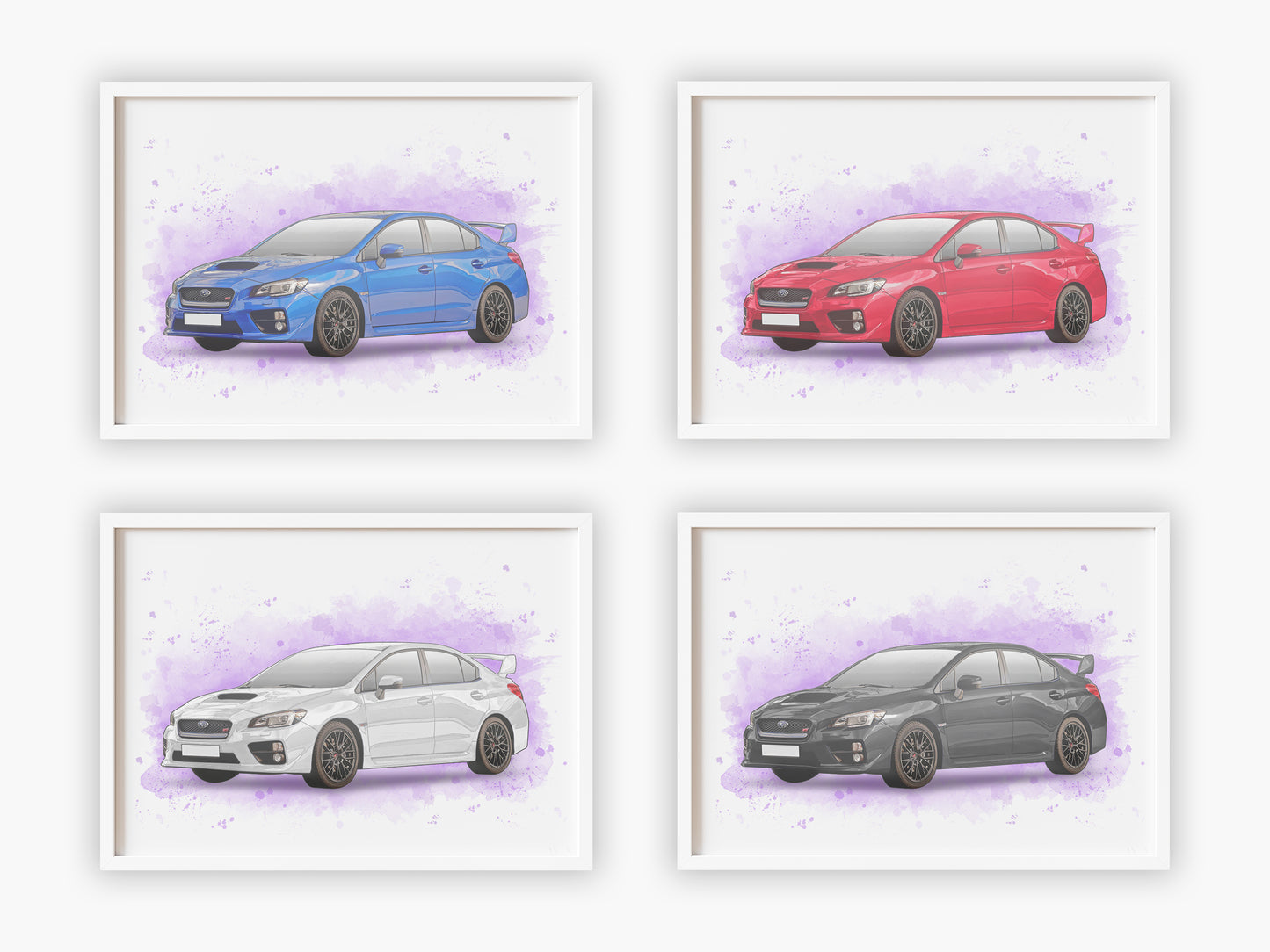 Personalised Subaru WRX STI Art Print