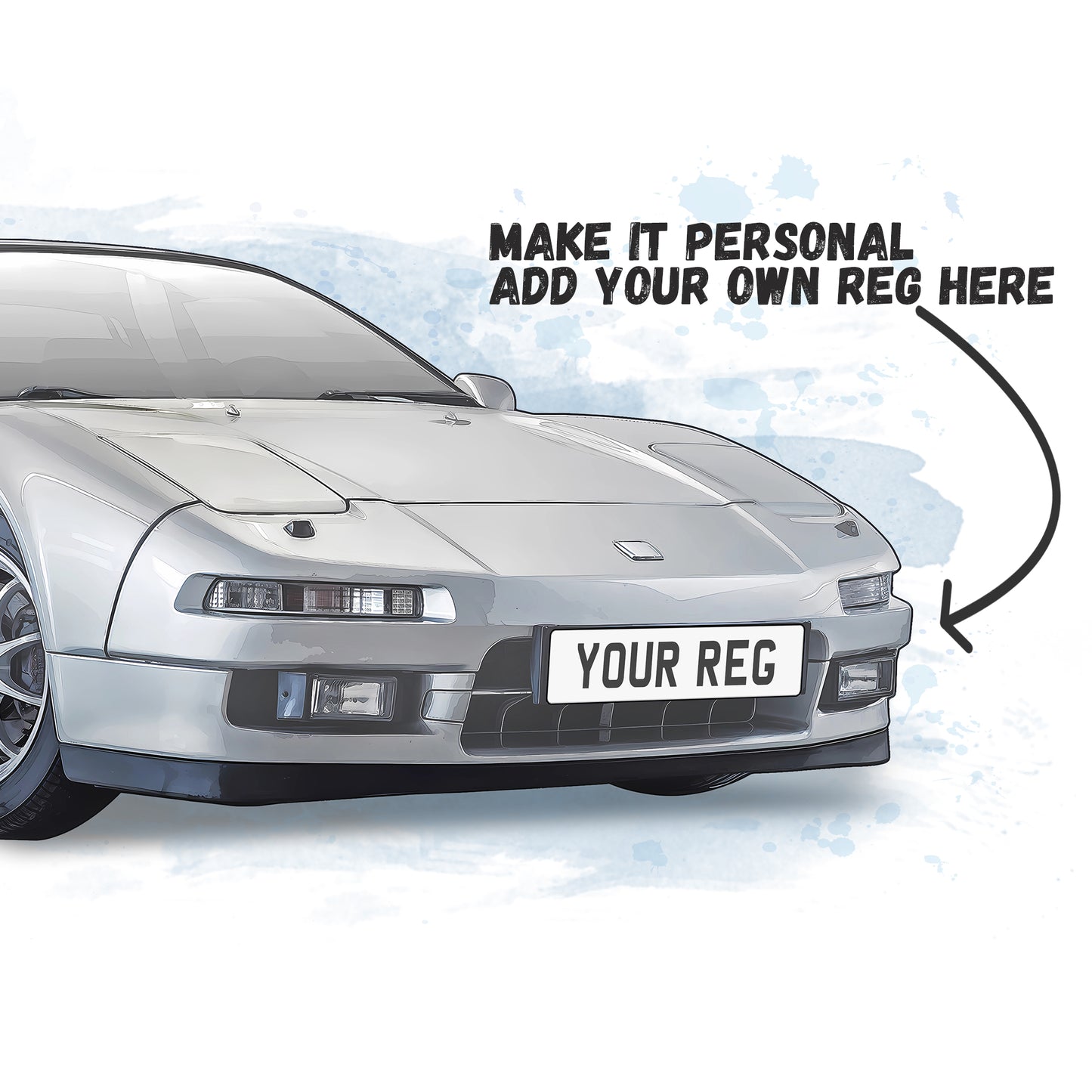 Personalised Honda NSX Art Print