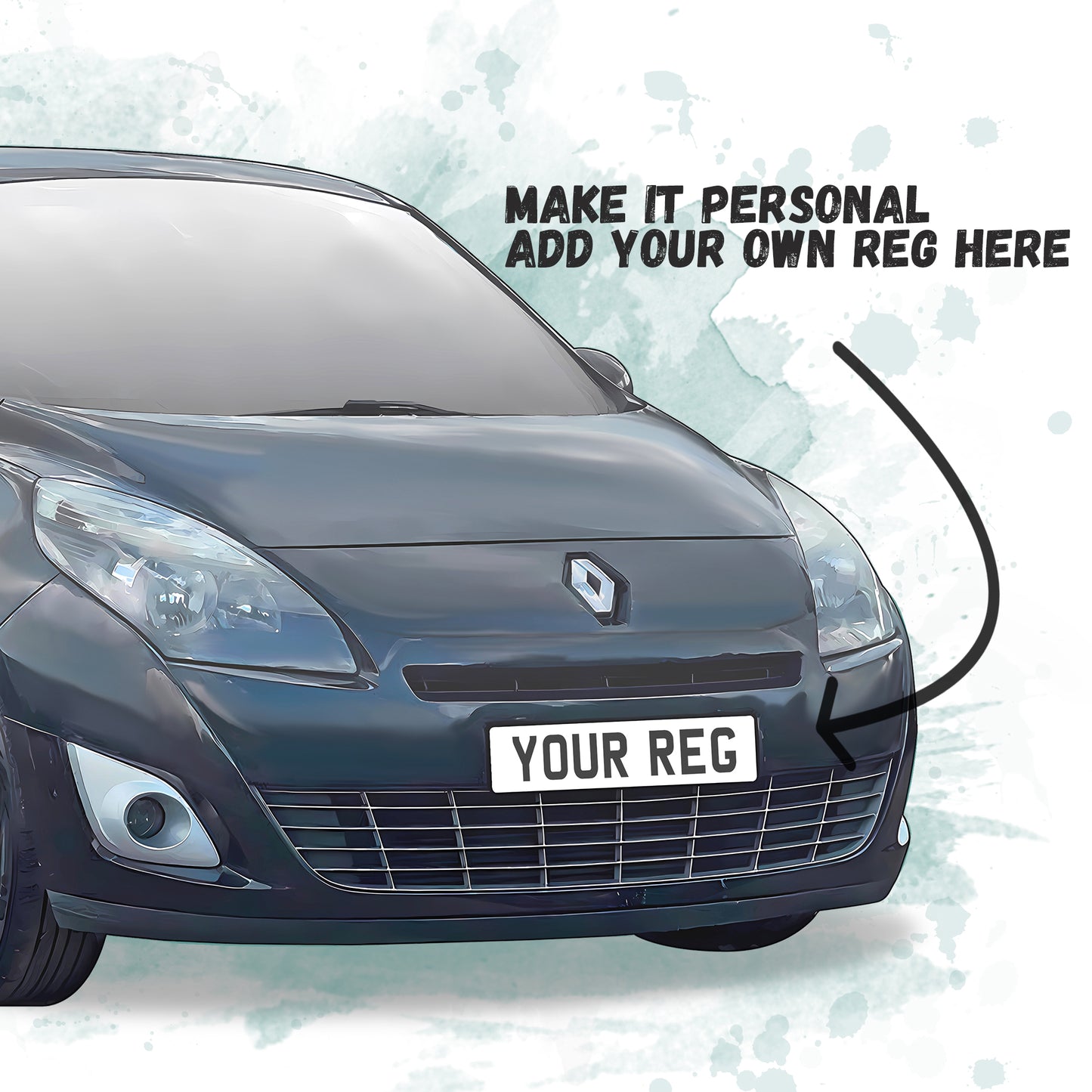 Personalised Renault Grand Scenic Art Print