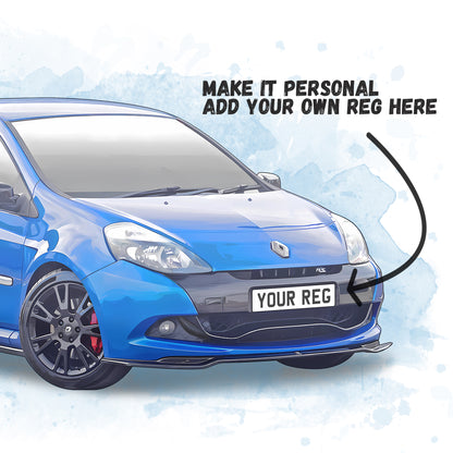 Personalised Renault Clio RS - 200 Cup Edition - Art Print