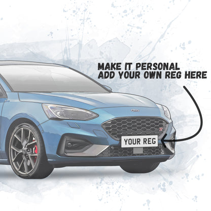 Personalised Ford Focus ST MK4 Art Print