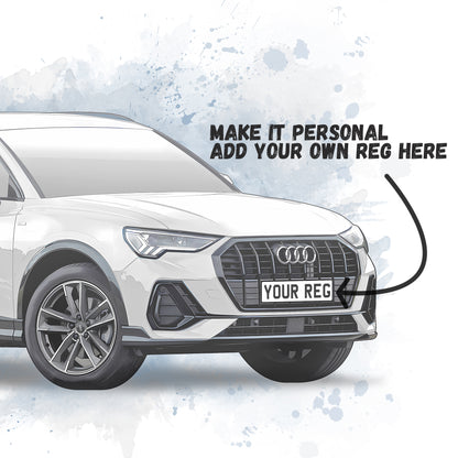 Personalised Audi Q3 Art Print