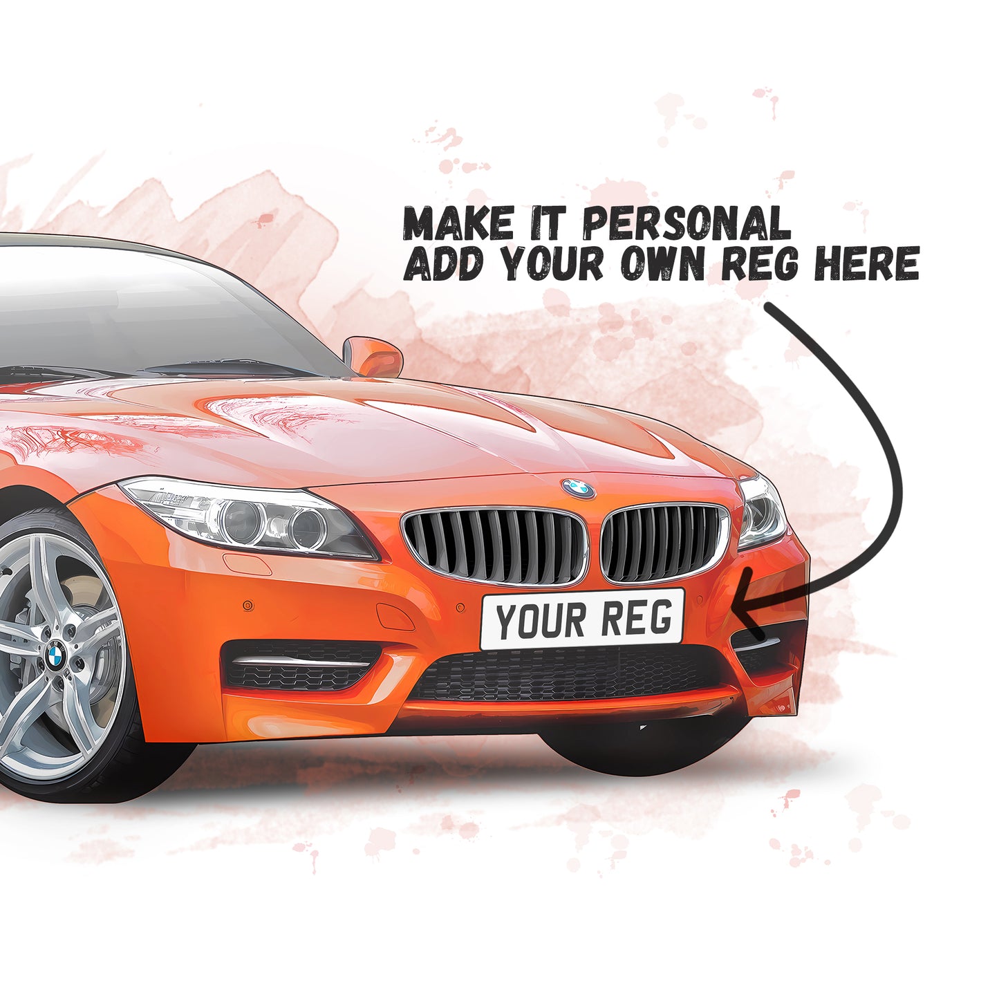 Personalised BMW Z4 Art Print