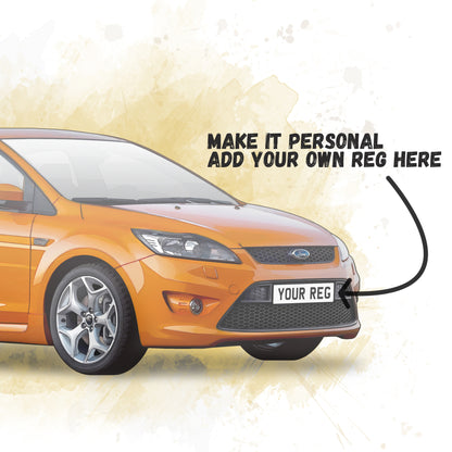 Personalised Ford Focus ST MK2 Art Print