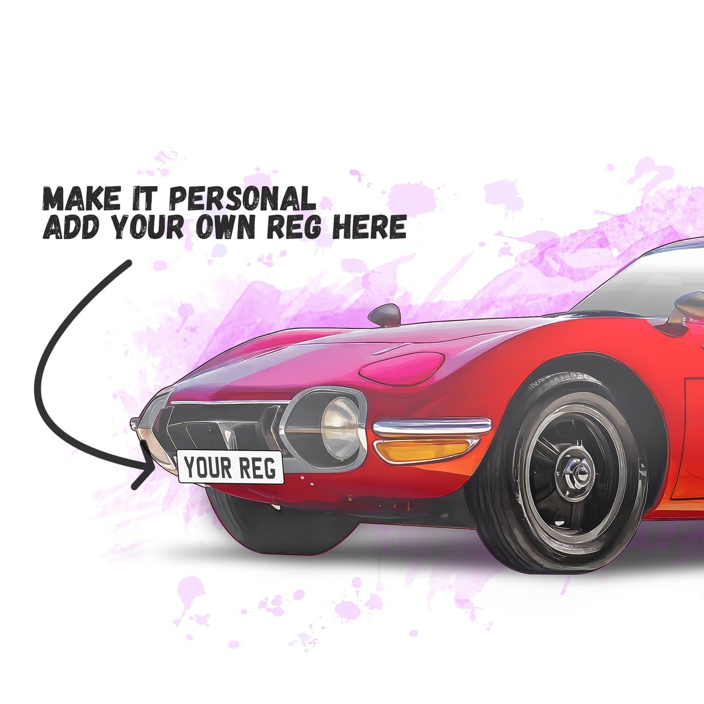 Personalised Toyota GT2000 Art Print