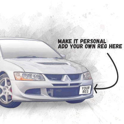 Personalised Mitsubishi Evo 8 Art Print