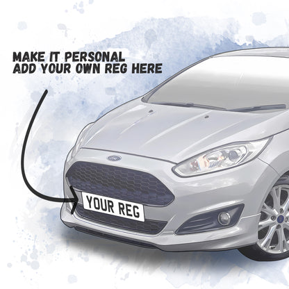 Personalised Ford Fiesta Zetec S Art Print