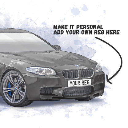 Personalised BMW M5 F10 Art Print