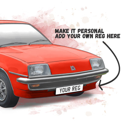 Personalised Vauxhall Cavalier Art Print