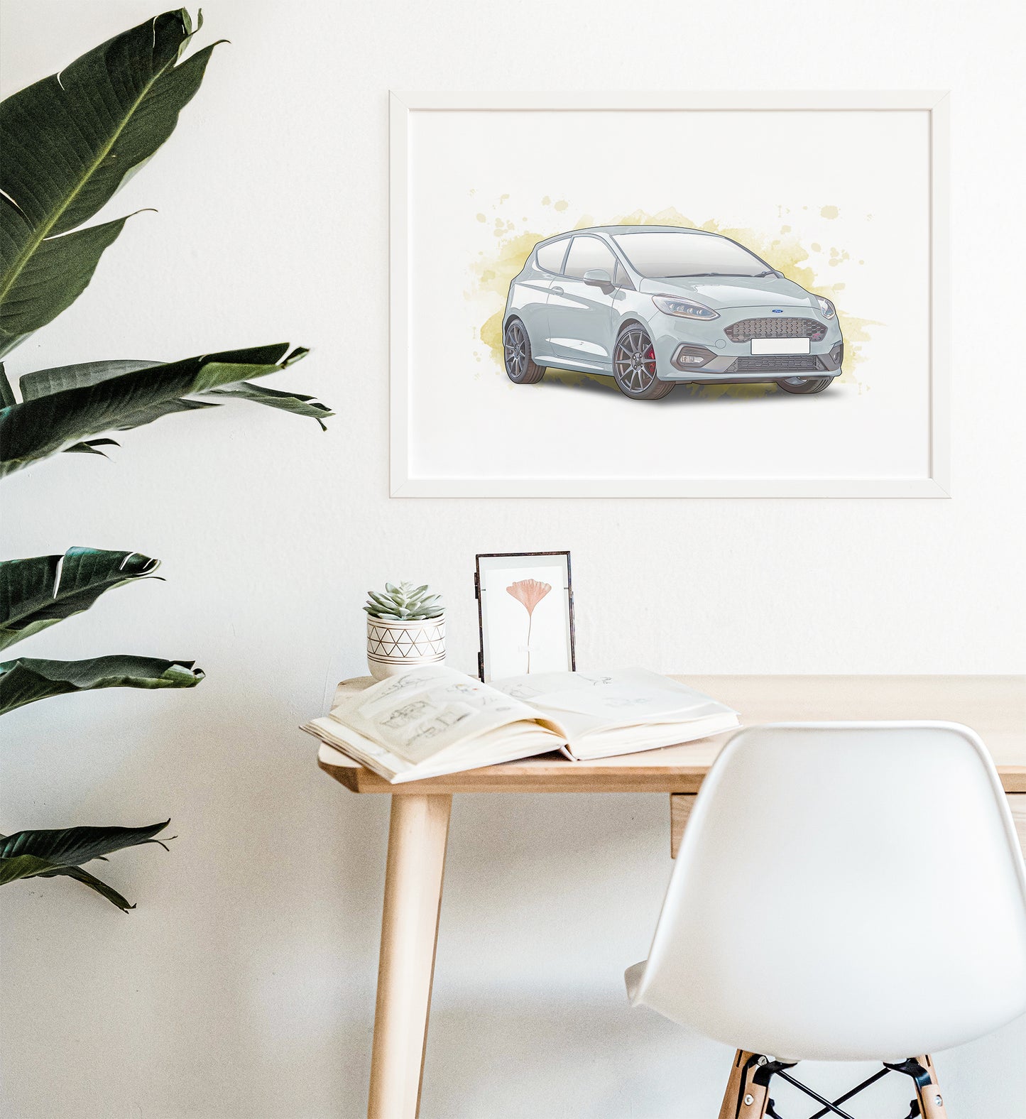 Personalised Ford Fiesta MK8 Art Print