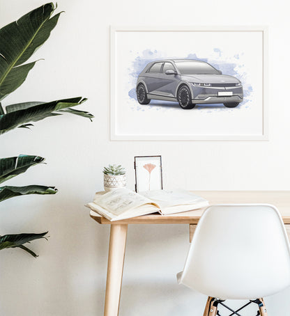 Personalised Hyundai Ioniq 5 Art Print