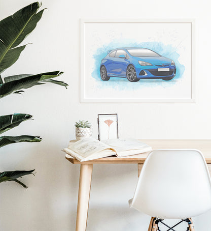 Personalised Vauxhall Astra J Art Print