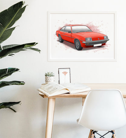 Personalised Vauxhall Cavalier Art Print