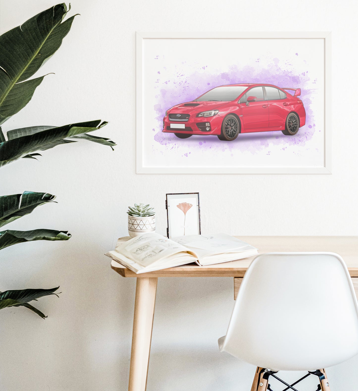 Personalised Subaru WRX STI Art Print