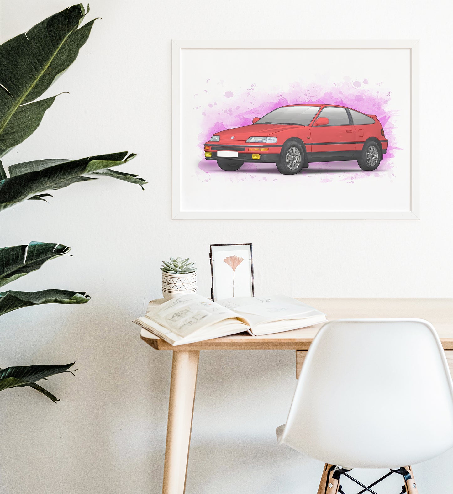 Personalised Honda CRX Art Print