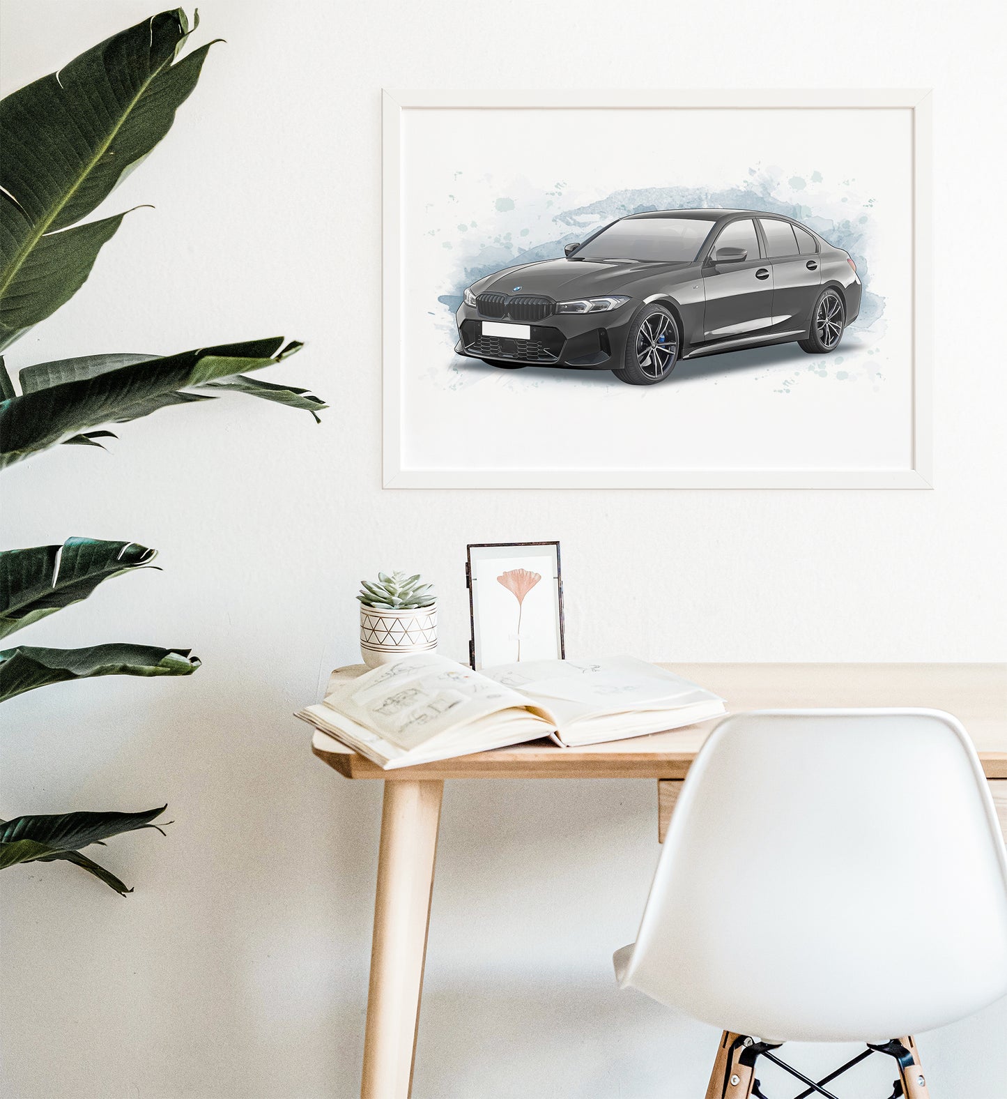 Personalised BMW 3 Series G20 Art Print