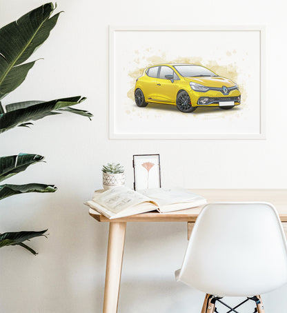 Personalised Renault Clio RS Art Print