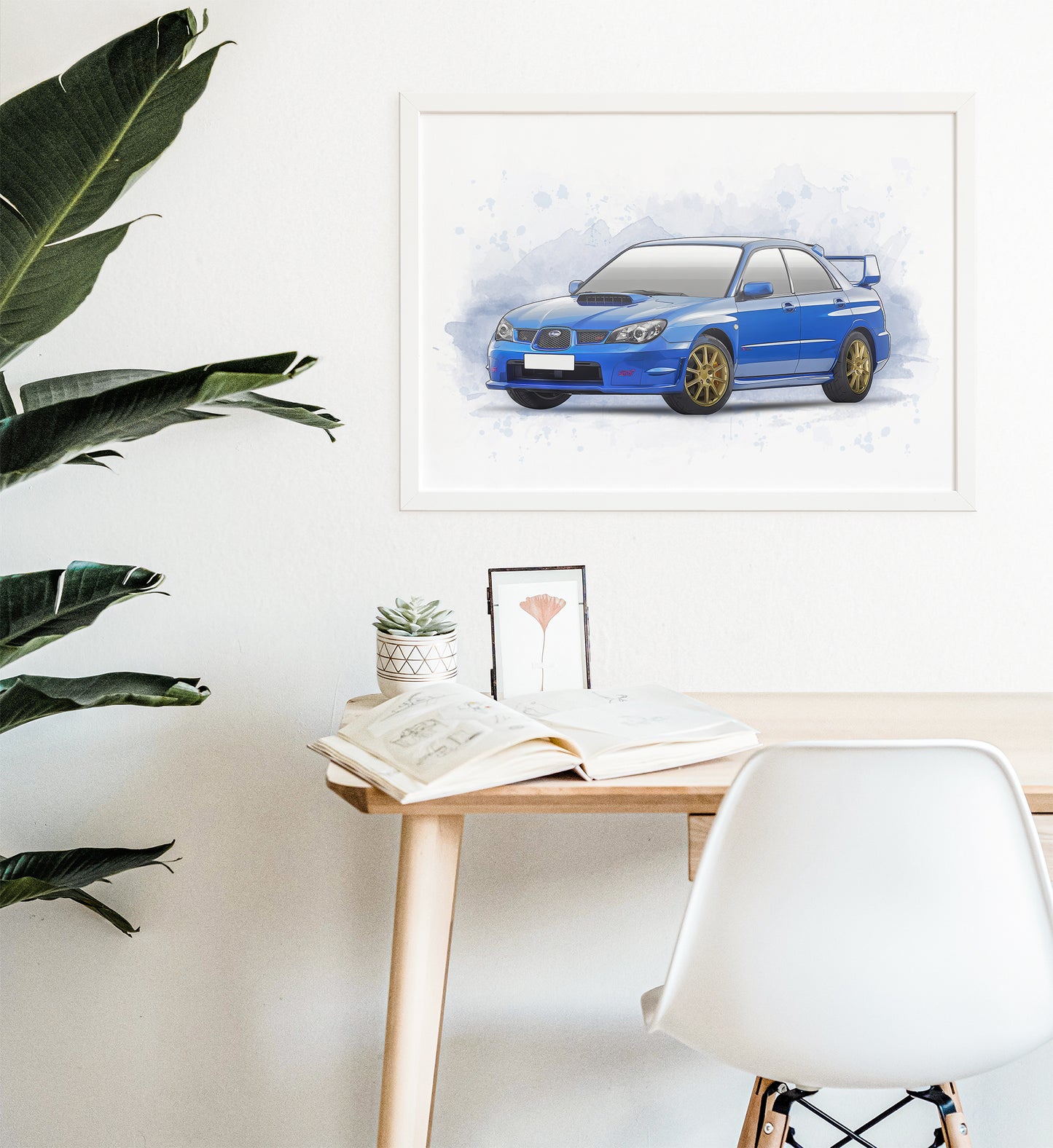 Personalised Subaru Impreza MK2 Art Print