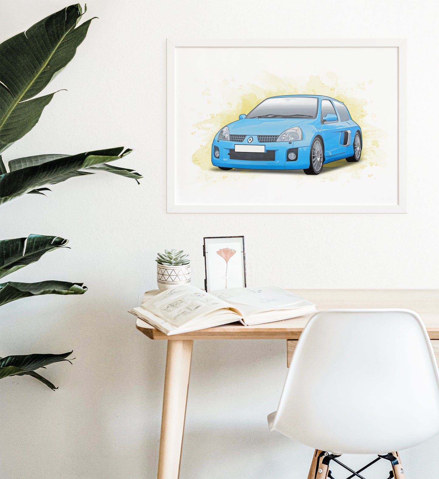 Personalised Renault Clio V6 Art Print