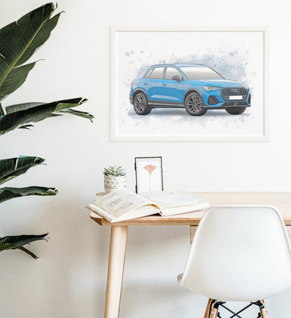 Personalised Audi Q3 Art Print