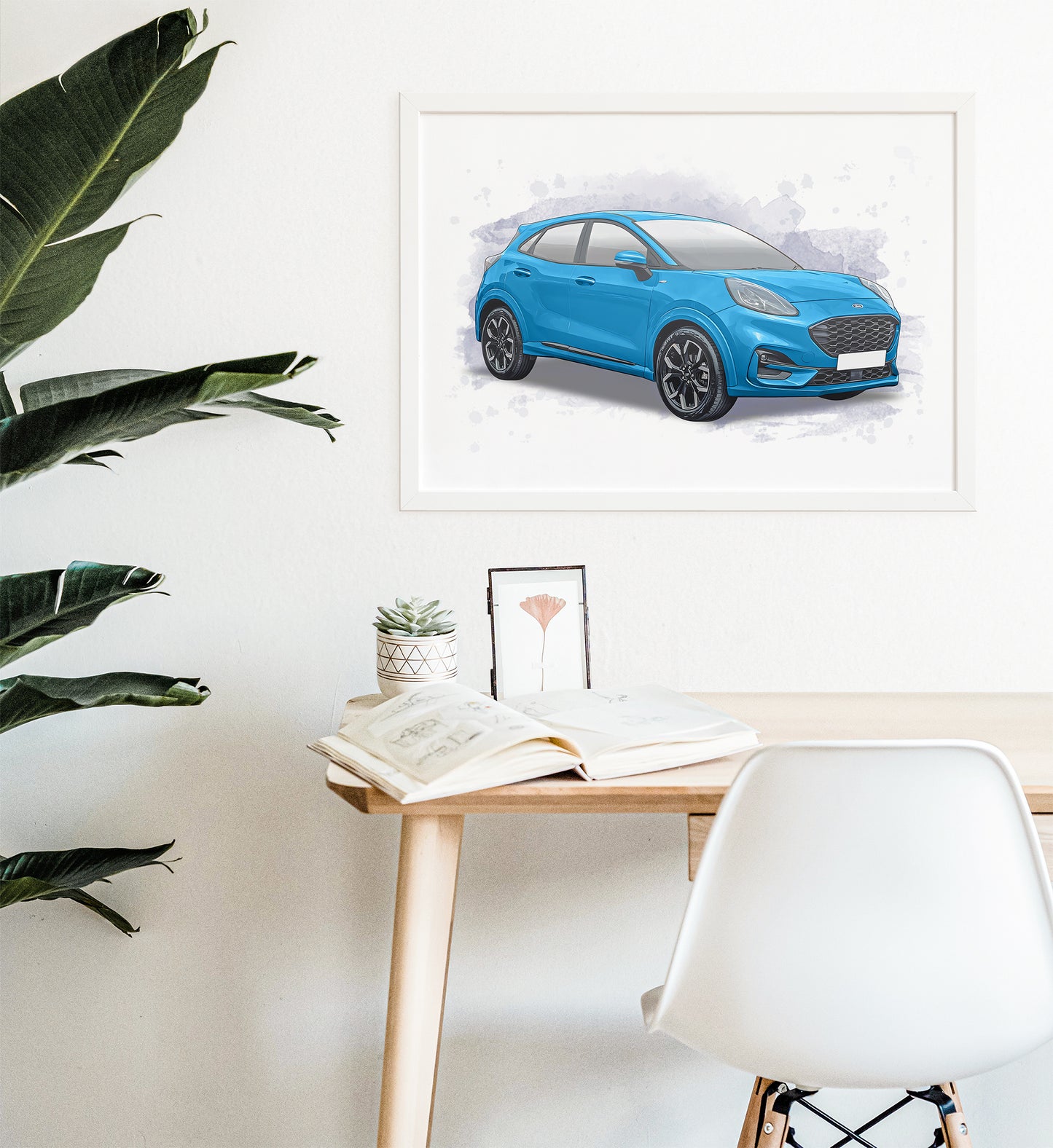 Personalised Ford Puma Art Print