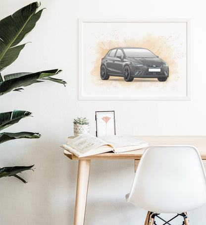 Personalised Seat Ibiza FR Art Print