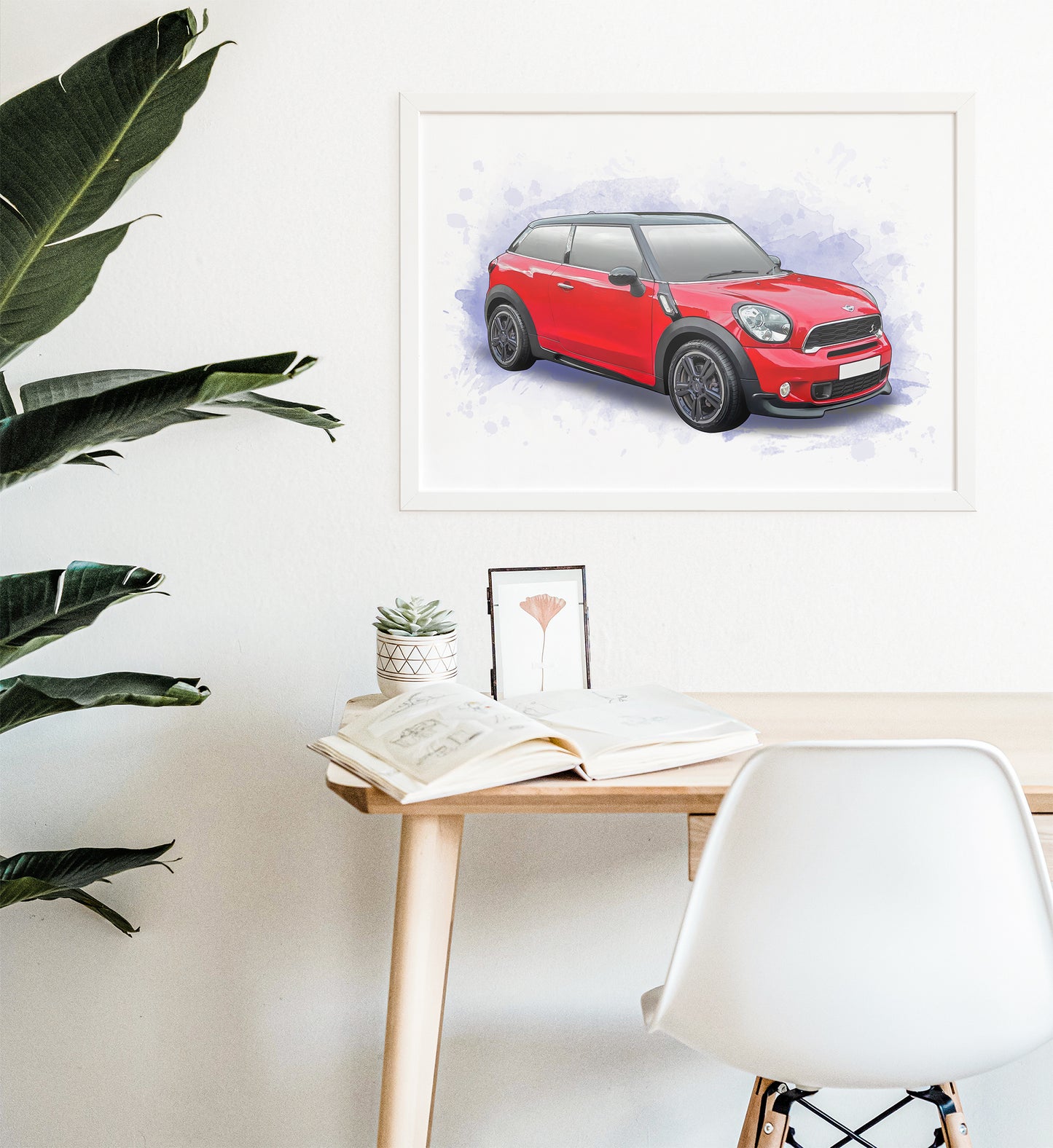 Personalised Mini Paceman S Art Print