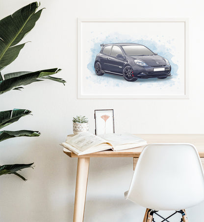 Personalised Renault Clio RS - 200 Cup Edition - Art Print