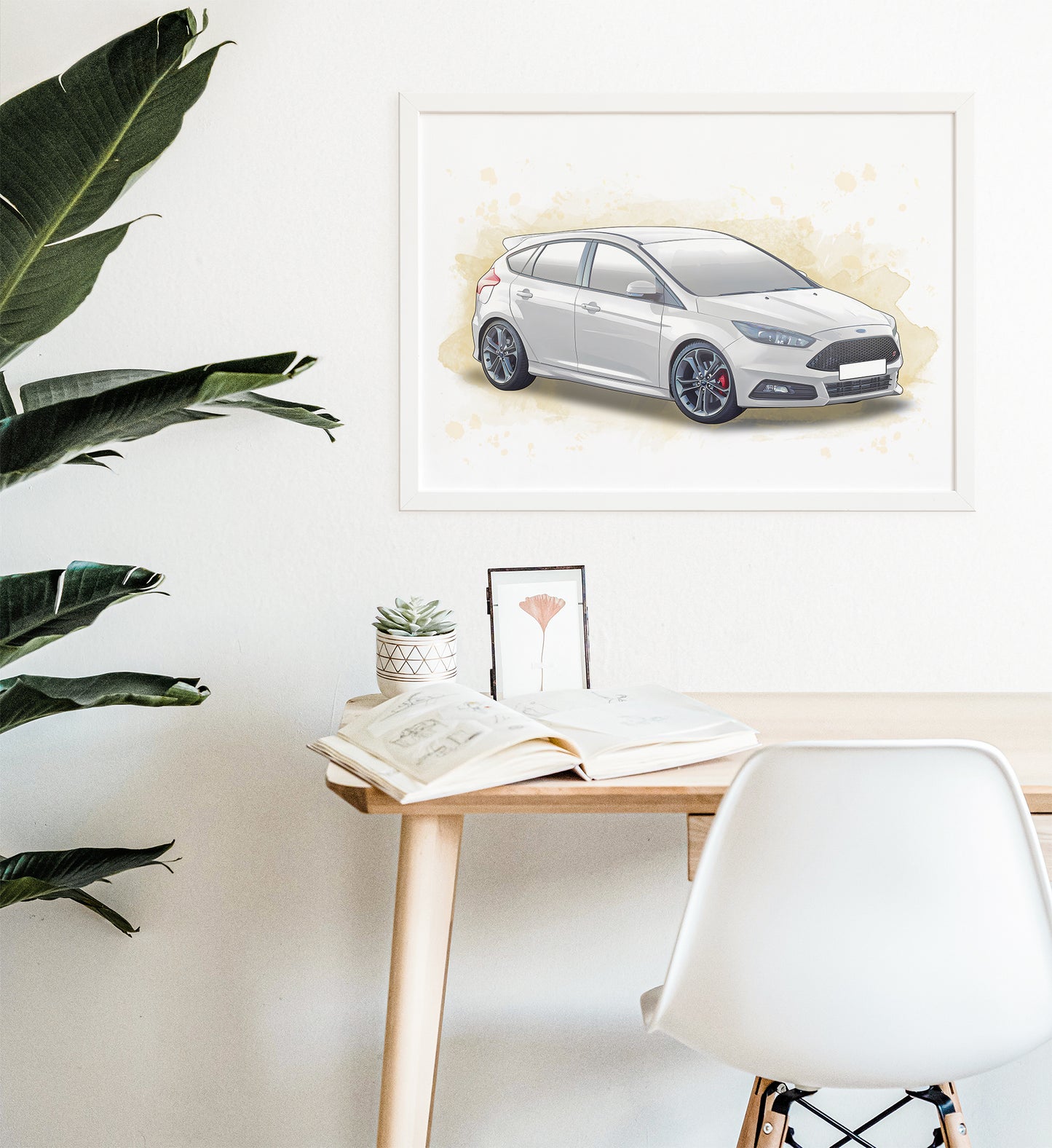 Personalised Ford Focus ST MK3.5 Art Print