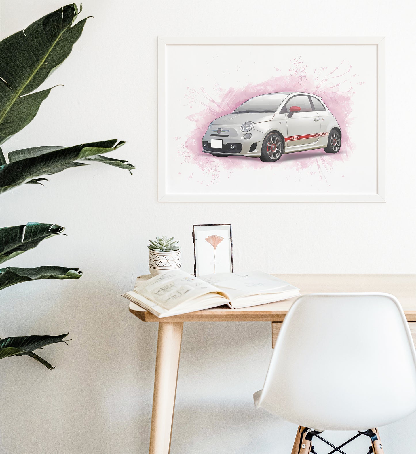 Personalised Abarth 500 Art Print