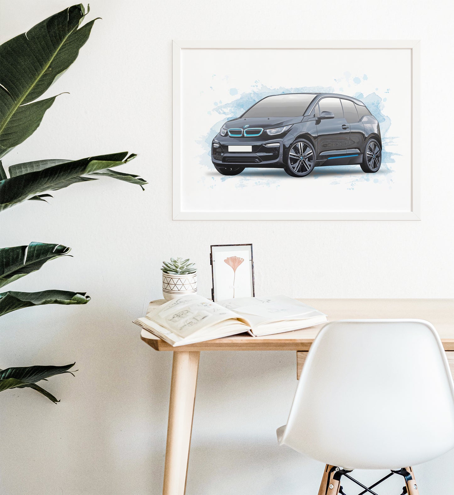 Personalised BMW i3 Art Print