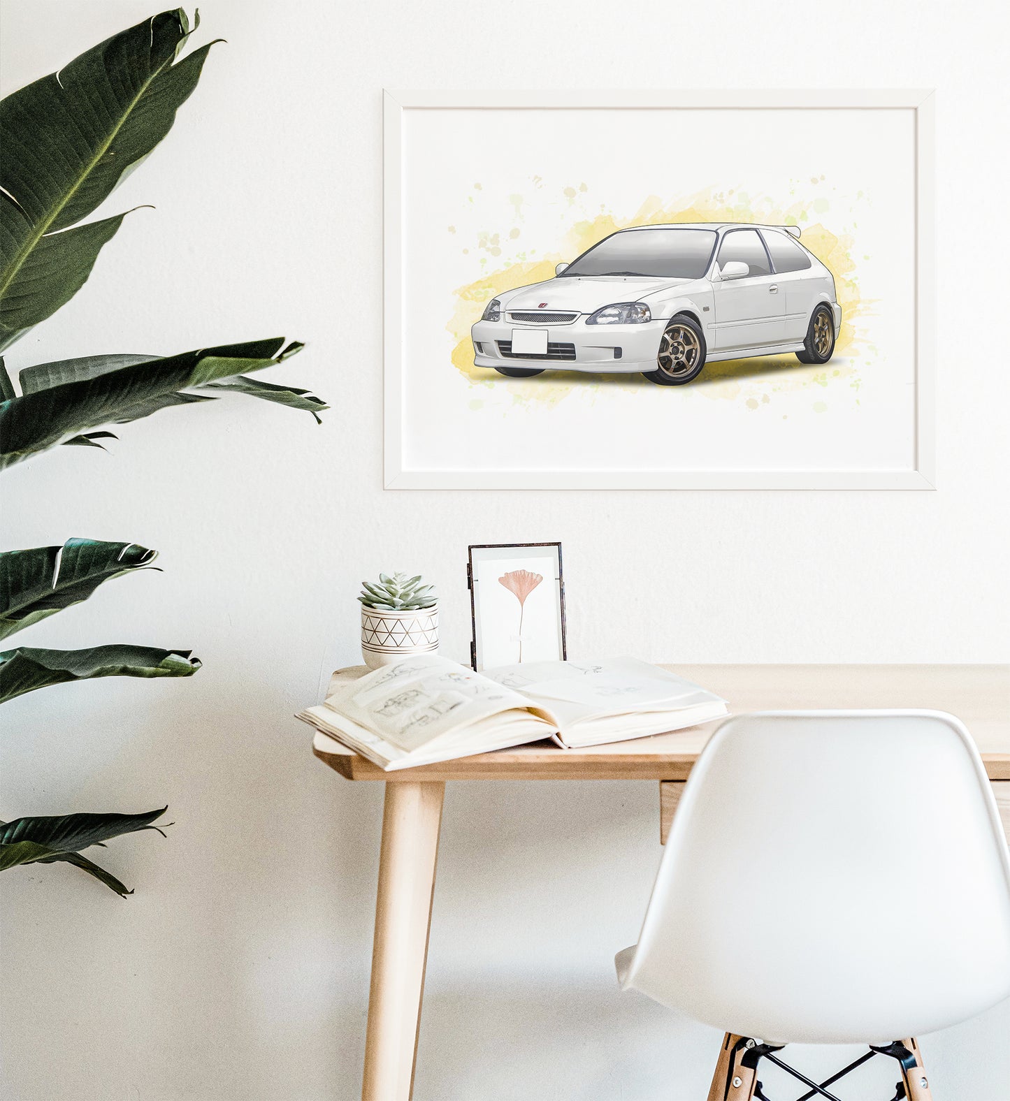 Personalised Honda Civic Type R EK9 Art Print