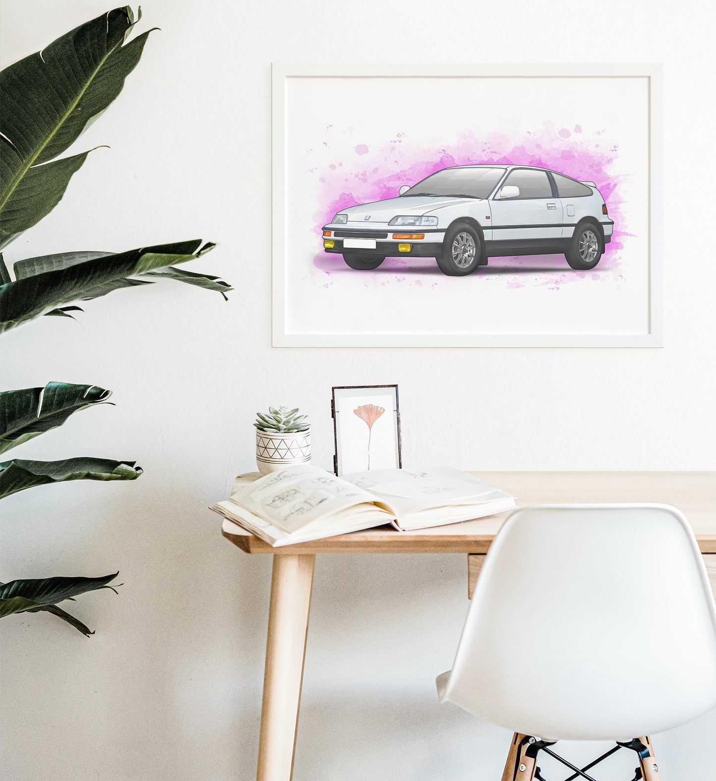 Personalised Honda CRX Art Print