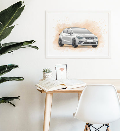 Personalised Seat Ibiza FR Art Print