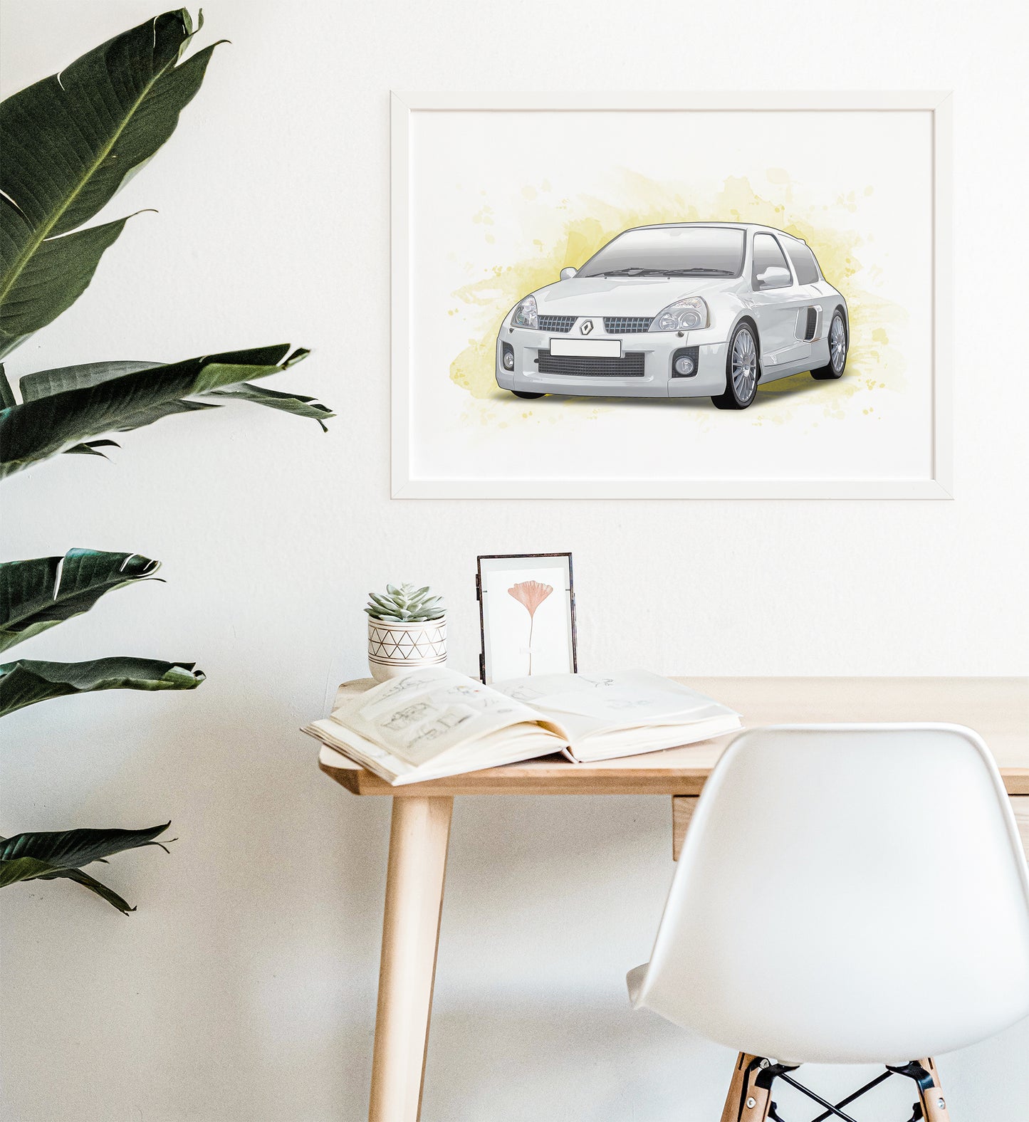 Personalised Renault Clio V6 Art Print