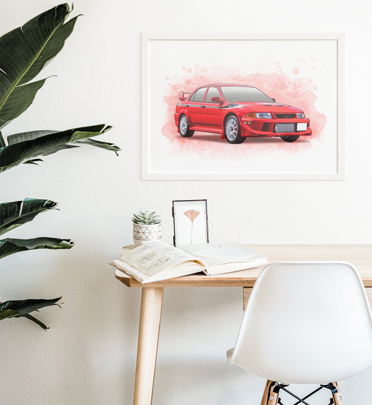 Personalised Mitsubishi Evo 6 Art Print - Tommi Makinen Edition